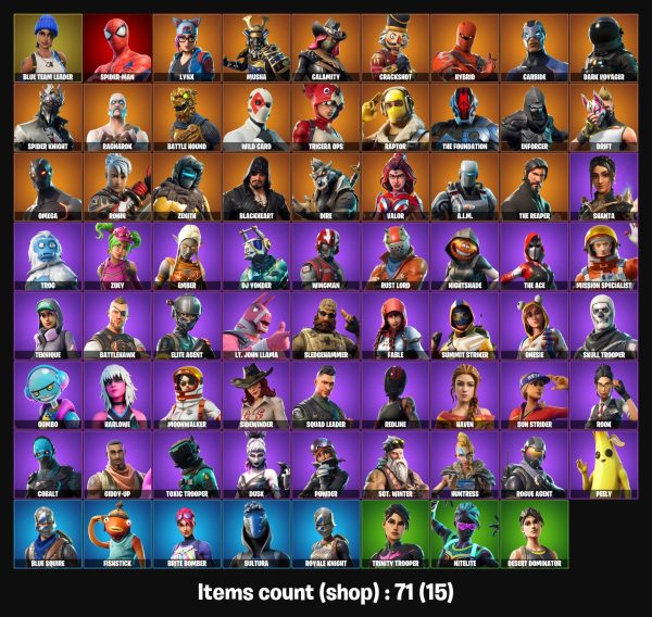 خرید اکانت فورتنایت کد 2065