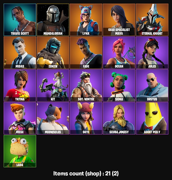 خرید اکانت فورتنایت کد 2625