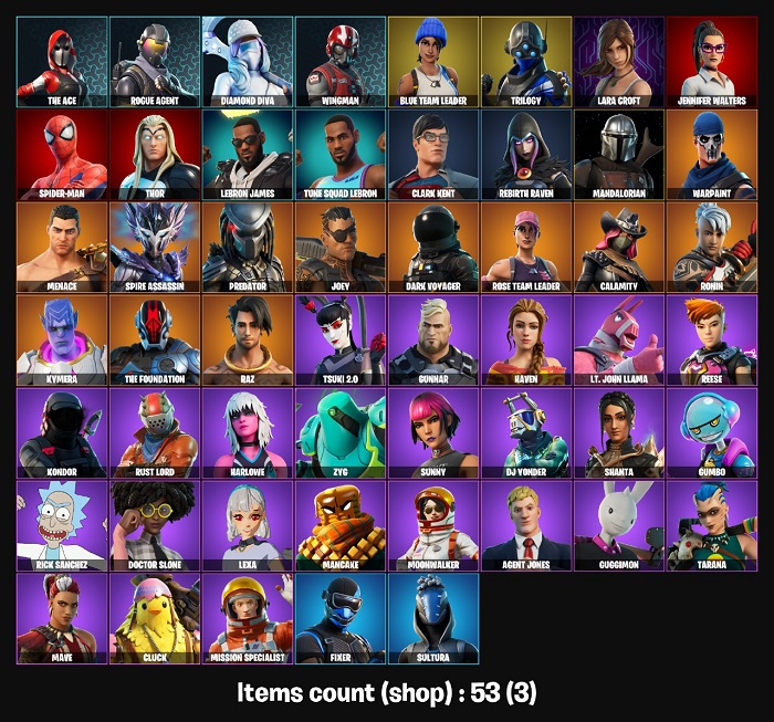 خرید اکانت فورتنایت کد 2643
