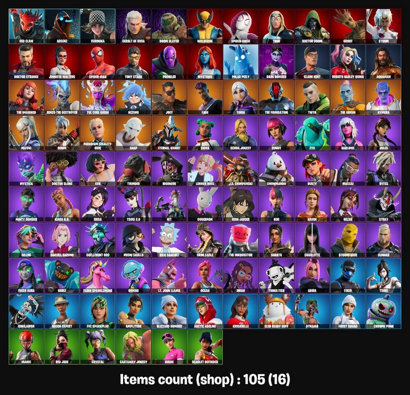 خرید اکانت فورتنایت کد 3282