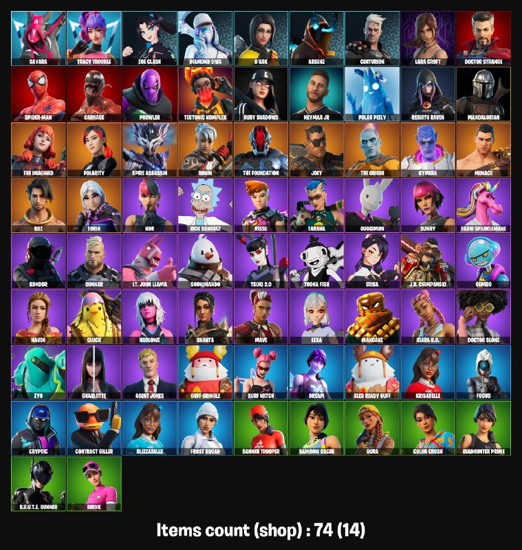 خرید اکانت فورتنایت کد 3361