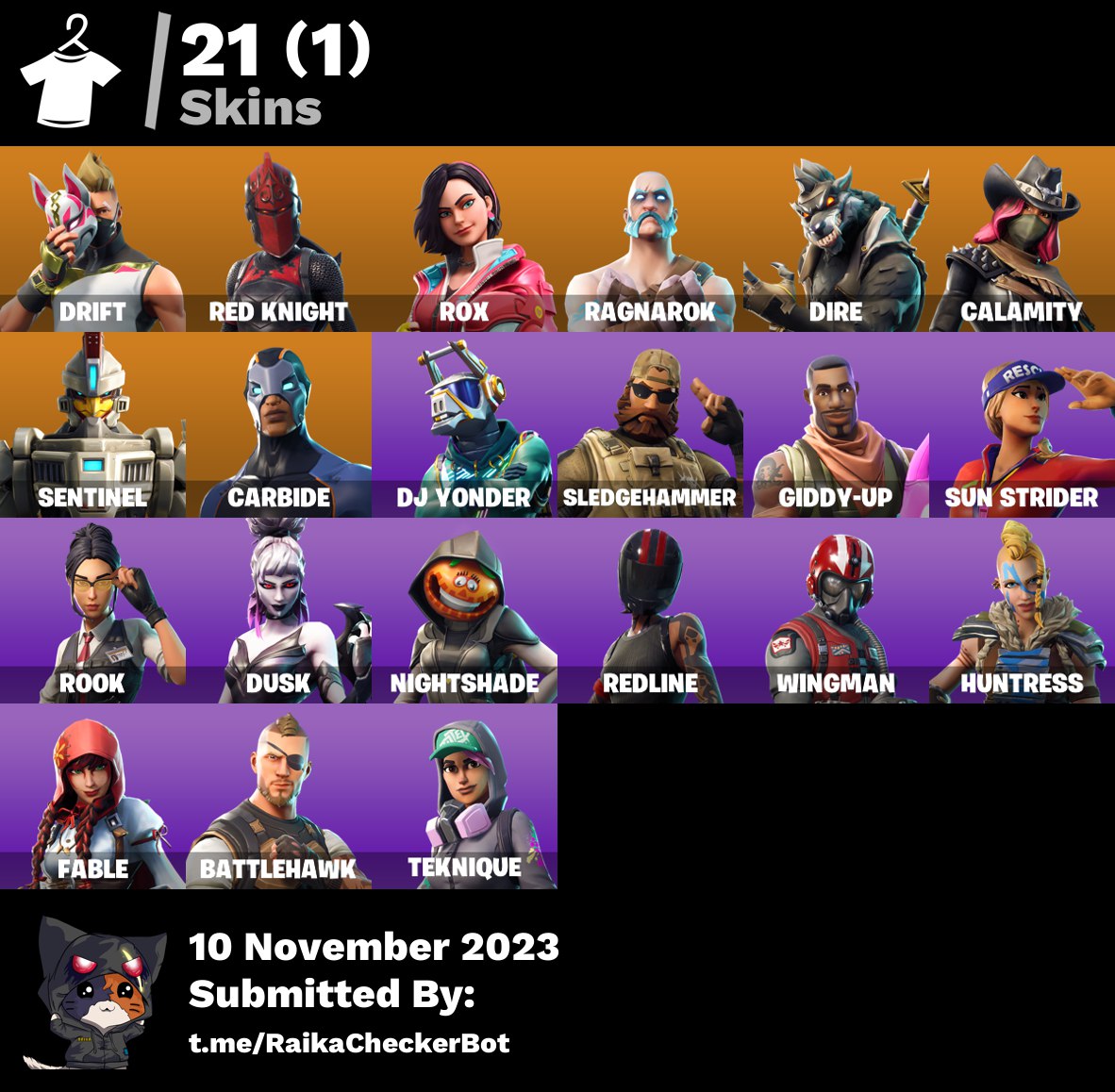 خرید اکانت فورتنایت کد 3474