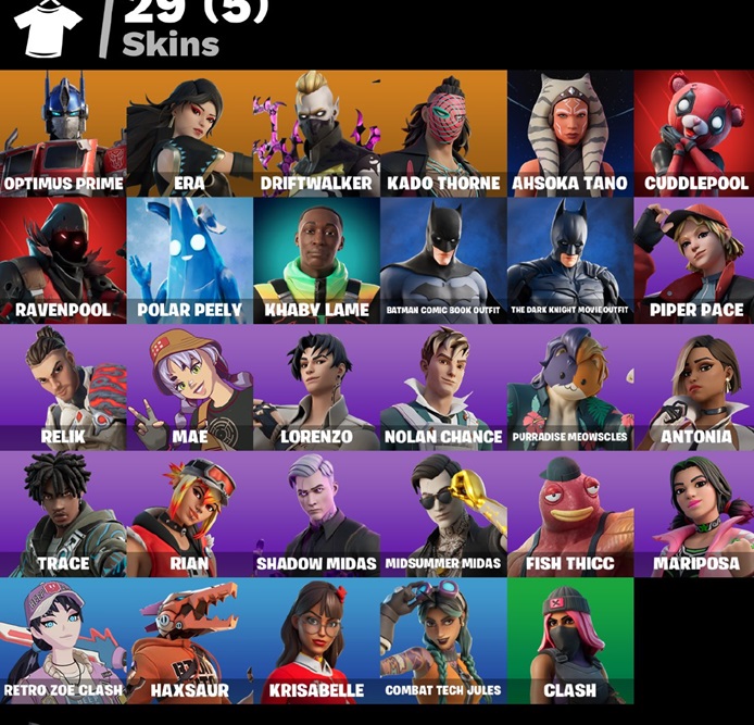 خرید اکانت فورتنایت کد 3883