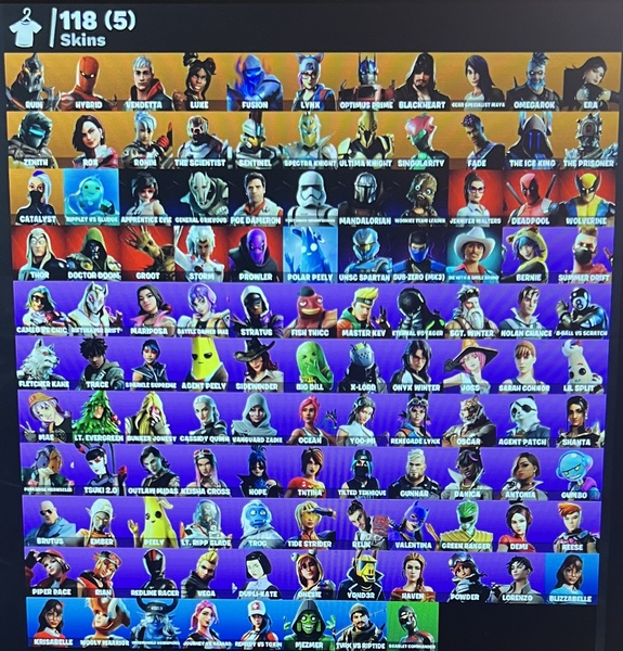خرید اکانت فورتنایت کد 4987