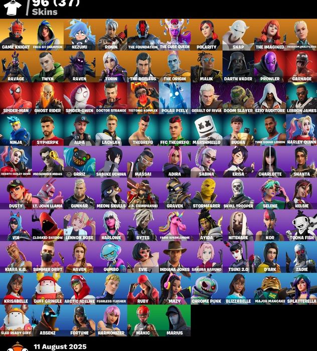 خرید اکانت فورتنایت کد 4974