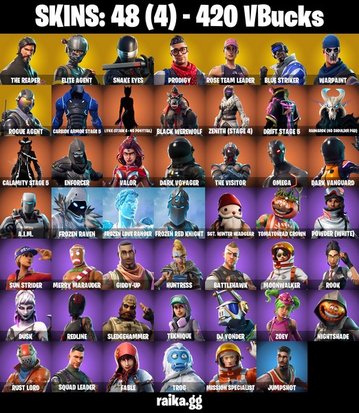 خرید اکانت فورتنایت کد 4981