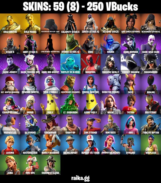 خرید اکانت فورتنایت کد 5058