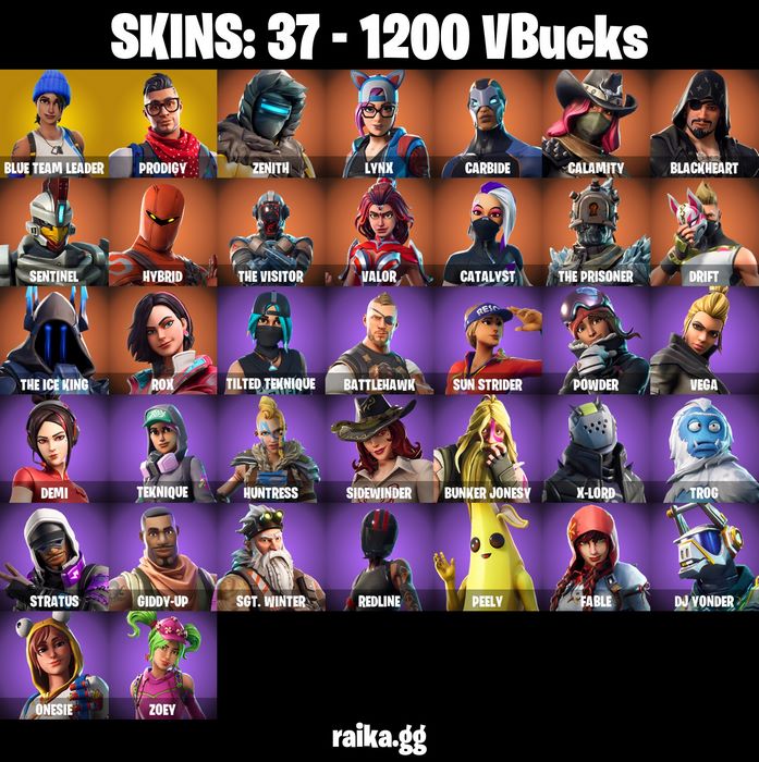 خرید اکانت فورتنایت کد 5076