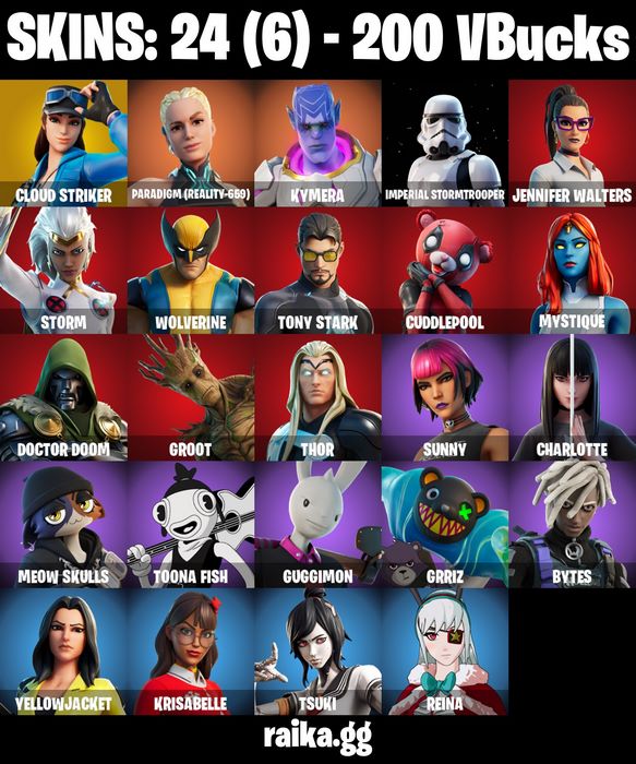 خرید اکانت فورتنایت کد 5082