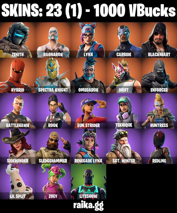 خرید اکانت فورتنایت کد 5090
