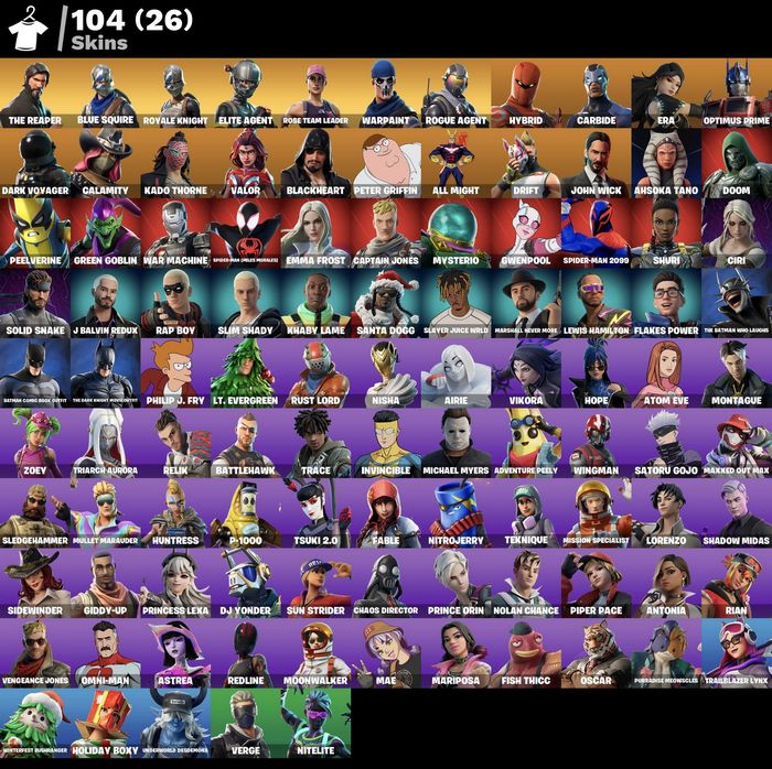 خرید اکانت فورتنایت کد 5094