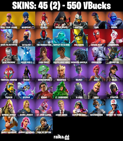 خرید اکانت فورتنایت کد 5116