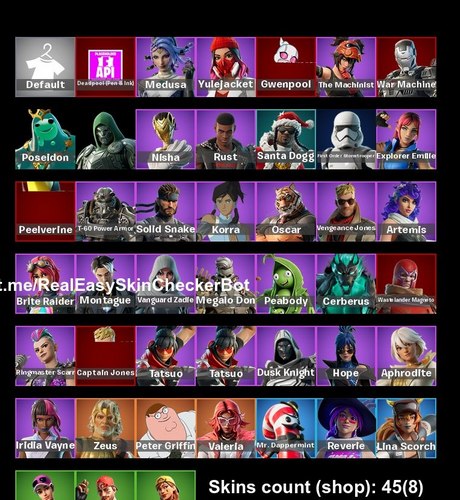 خرید اکانت فورتنایت کد 5133