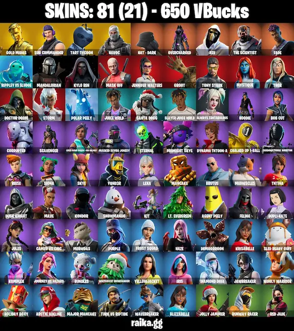 خرید اکانت فورتنایت کد 5216