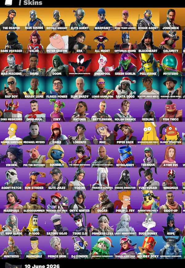 خرید اکانت فورتنایت کد 5221