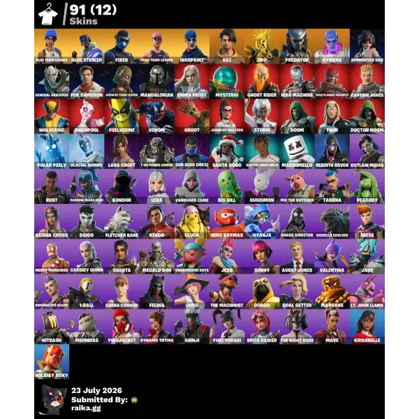 خرید اکانت فورتنایت کد 5274