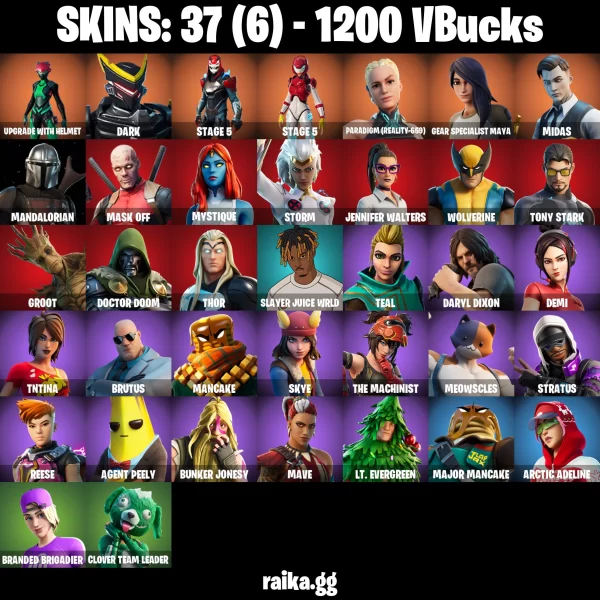 خرید اکانت فورتنایت کد 5231