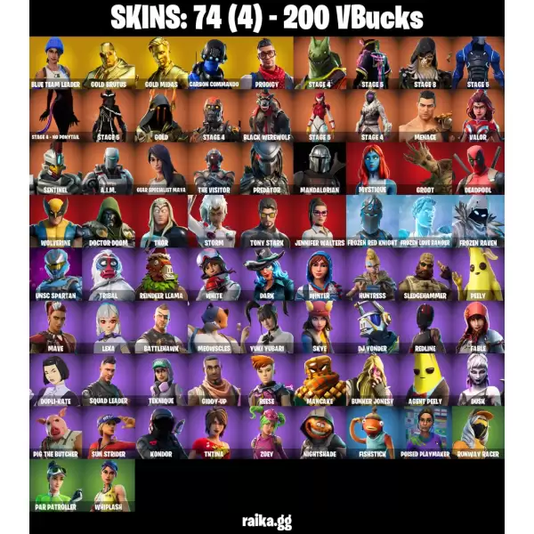 خرید اکانت فورتنایت کد 5257