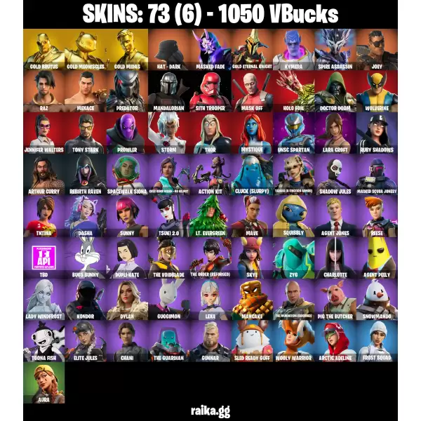 خرید اکانت فورتنایت کد 5248