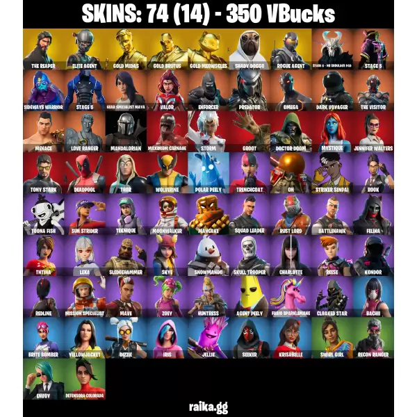 خرید اکانت فورتنایت کد 5289