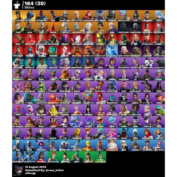 خرید اکانت فورتنایت کد 5302