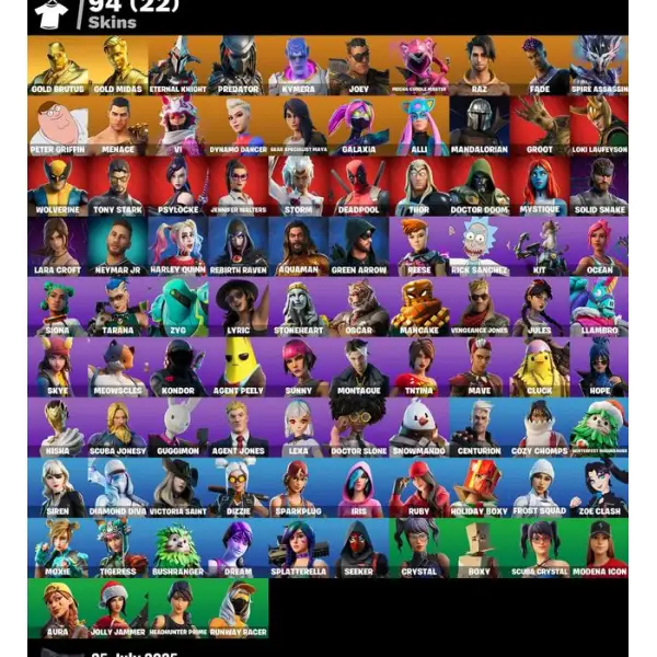 خرید اکانت فورتنایت کد 5309