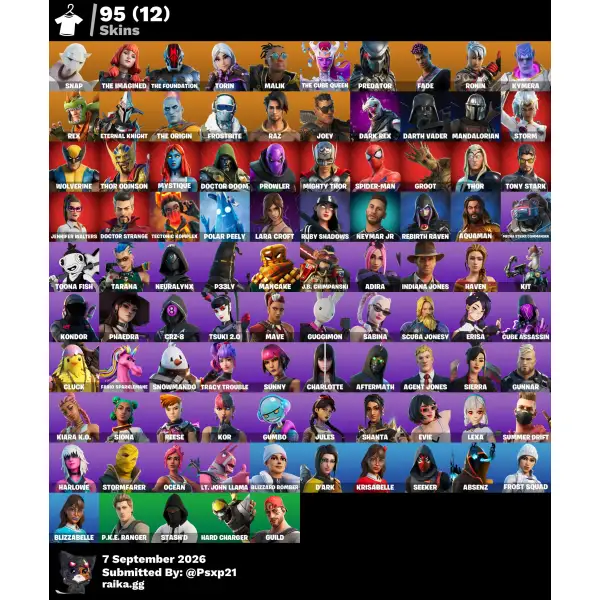 خرید اکانت فورتنایت کد 5316