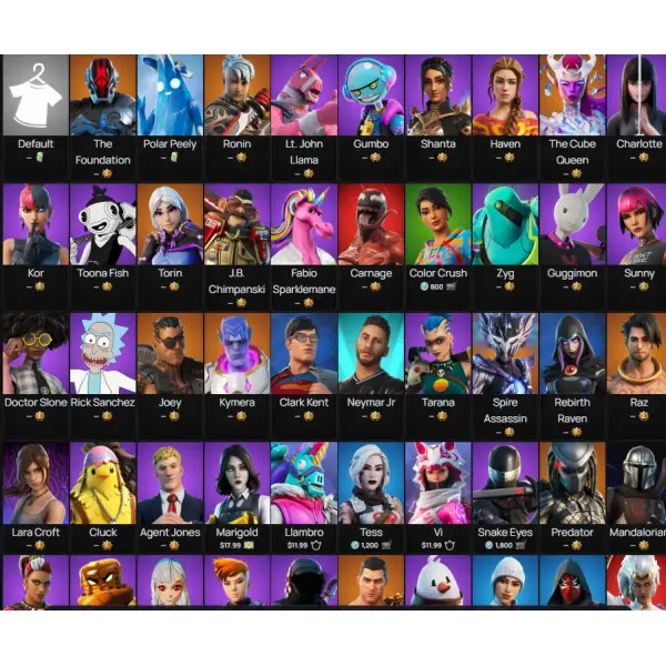 خرید اکانت فورتنایت کد 5327