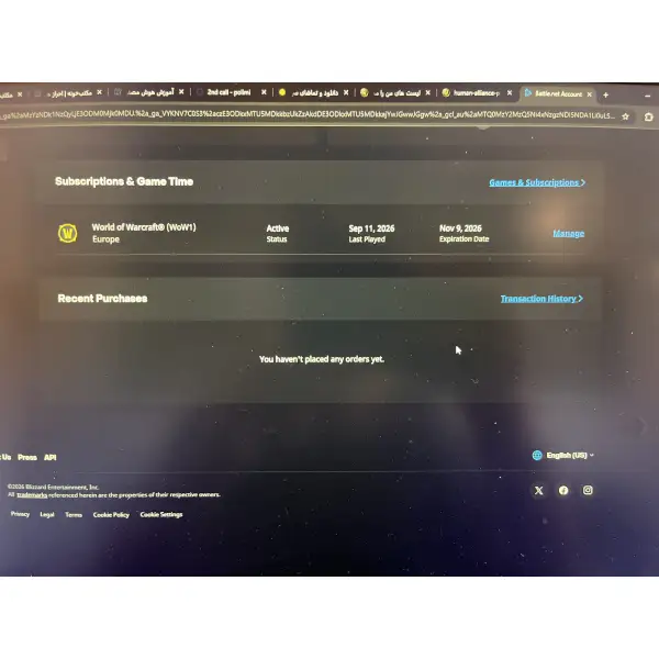خرید اکانت ورلد اف وارکرافت کد 378